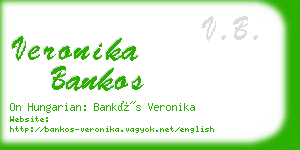 veronika bankos business card
